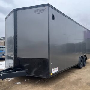 2026-Impact-Quake-8.5x22-Enclosed-Cargo-Trailer-1.jpg - Dark Grey
