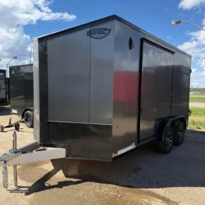2026 7.5x14 Aluminum Enclosed Trailer with Escape Door