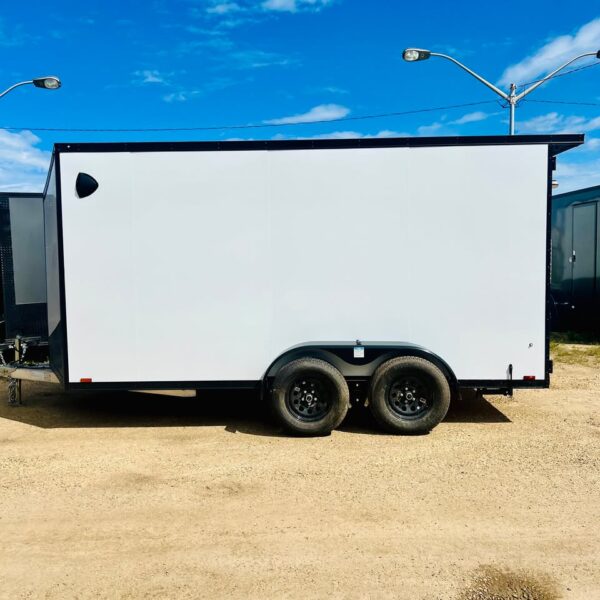 2027 Aluminum 7x14 Black Out Enclosed Cargo