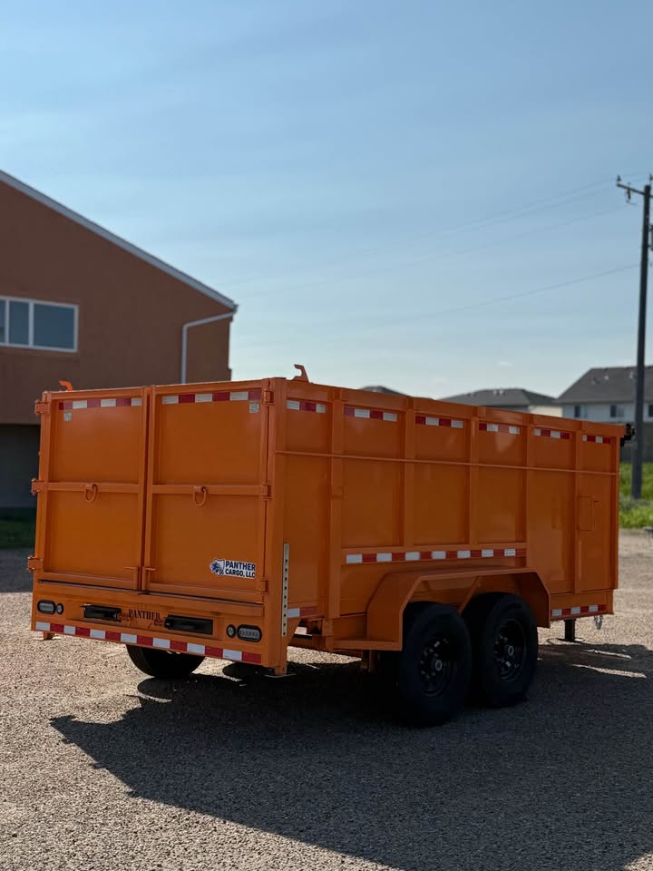 2026 7x14 Dump Trailer • 14,000 GVWR • 4’ Side Walls