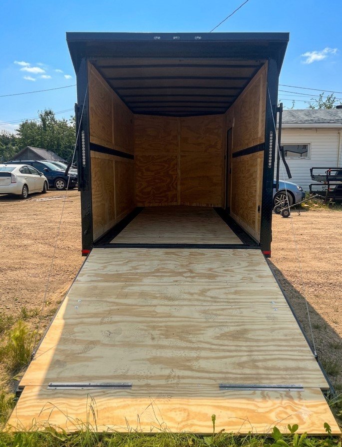 2026 7x14 Enclosed Cargo Trailer | Red with Blackout Trim - Image 6