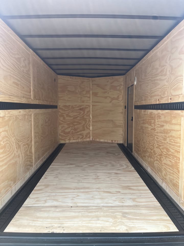 2026 7x14 Enclosed Cargo Trailer | Red with Blackout Trim - Image 9