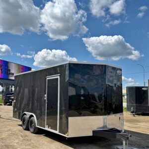 2026 - 8.5x18 - Impact Quake Enclosed Cargo Trailer - Black Trailer - Car Hauler