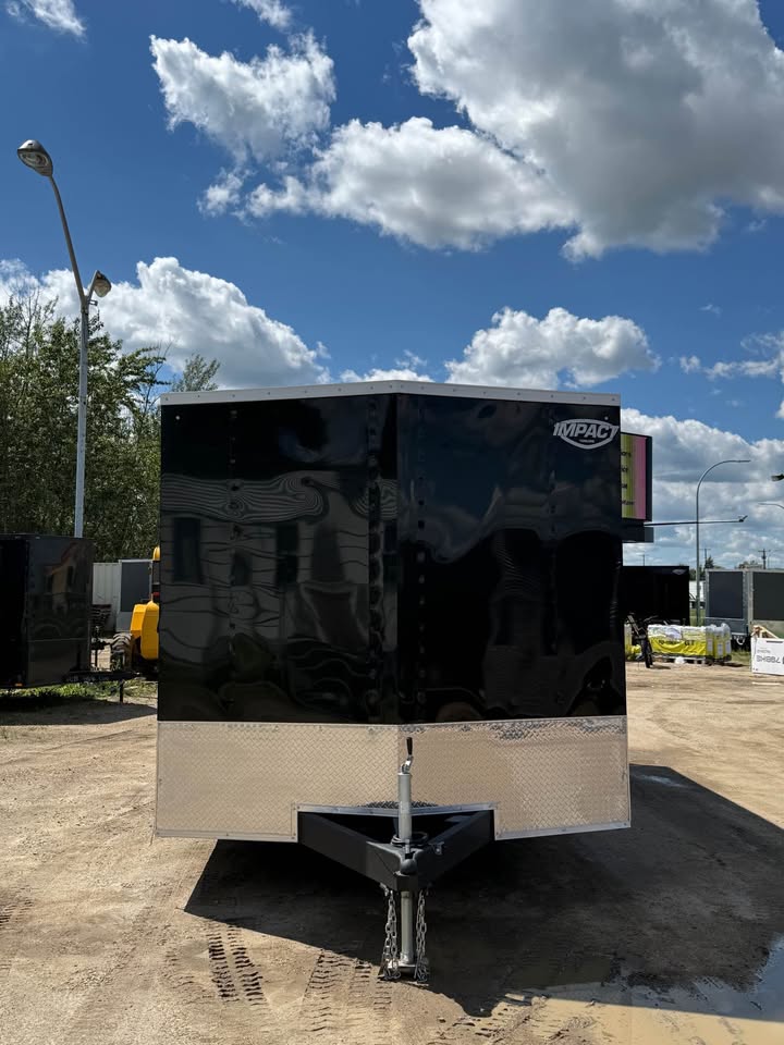 2026 - 8.5x18 - Impact Quake Enclosed Cargo Trailer - Black Trailer - Car Hauler - Image 3
