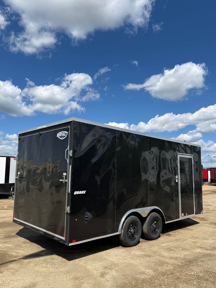 2026 - 8.5x18 - Impact Quake Enclosed Cargo Trailer - Black Trailer - Car Hauler - Image 6