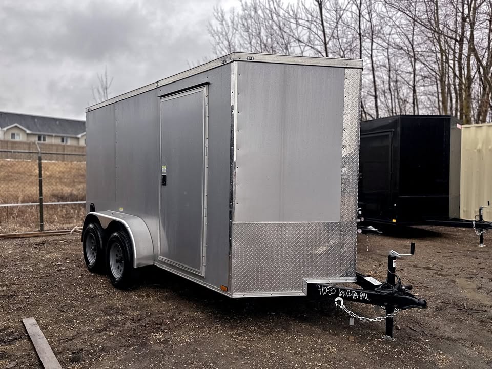 Silver 2026 6x12 Cargo trailer for Sale in Edmonton