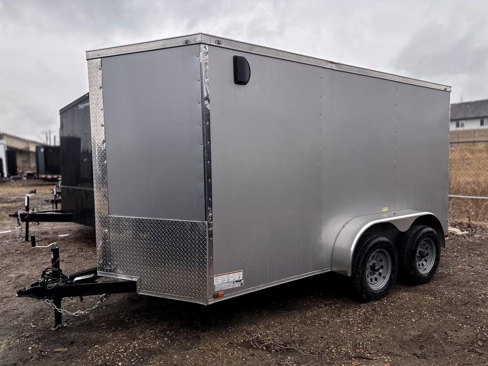 Silver 2026 6x12 Cargo trailer for Sale in Edmonton