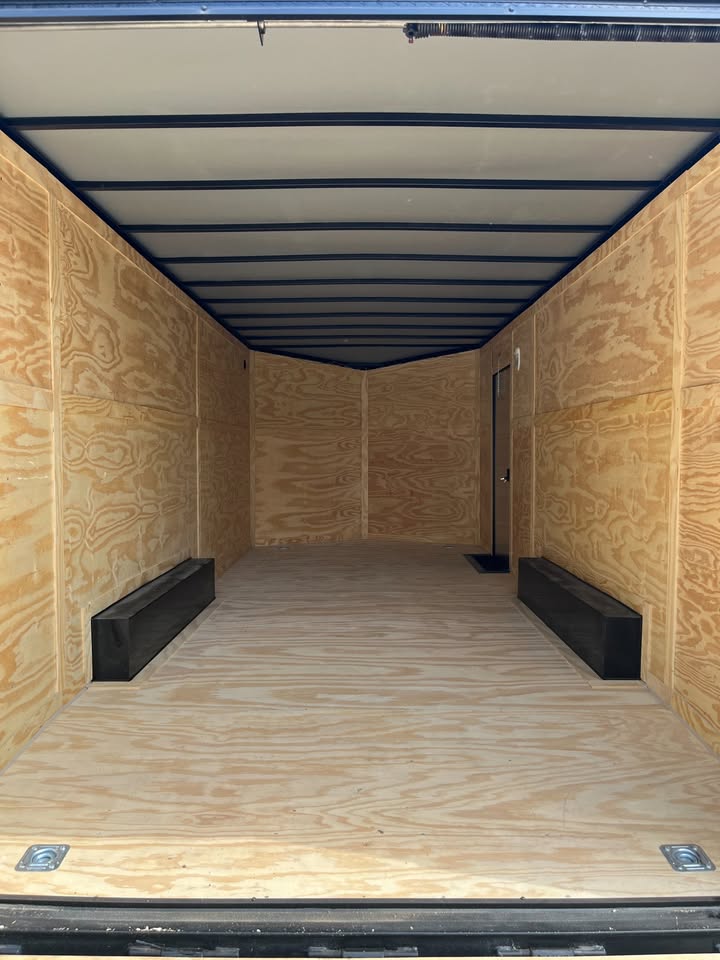 Inside photo of Blue 2026 8.5x20 Enclosed Cargo Trailer for Sale in Edmonton