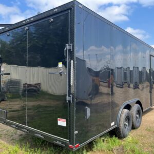 Blue 2026 8.5x20 Enclosed Cargo Trailer for Sale in Edmonton