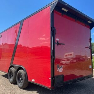 Victory Red 2027 8.5x16 Enclosed Cargo Trailer - Victory Red for Sale in Edmonton
