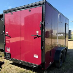 Red 2026 7x14 Cargo Trailer for Sale in Edmonton