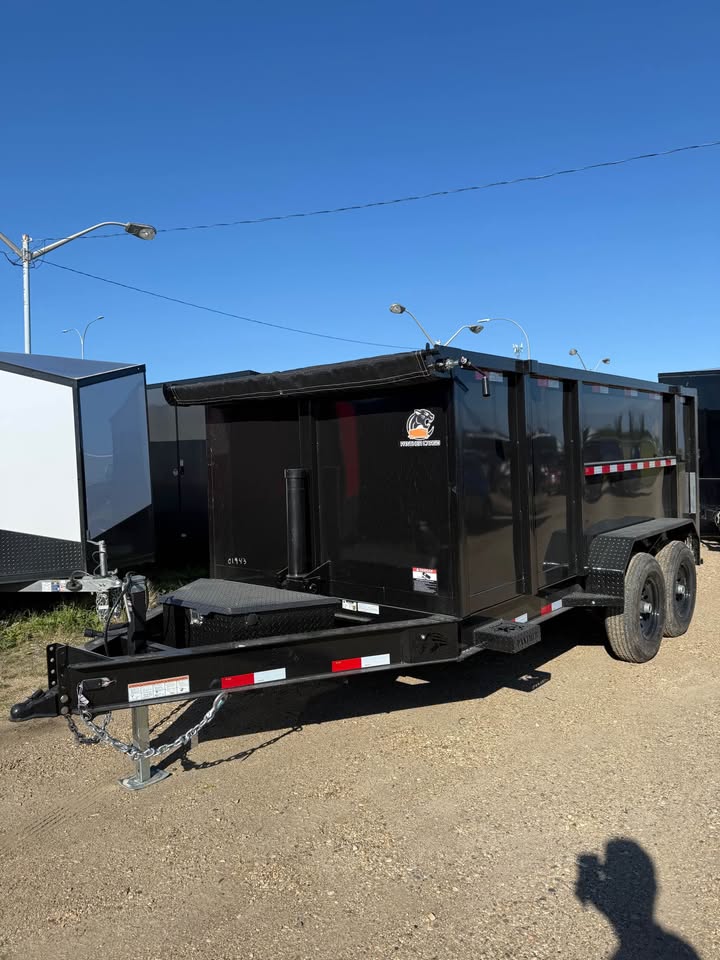 2026 7x14 Dump Trailer 4’sides Dump dump trailer tarp ramp dump